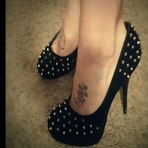 Spiked Platform Heels